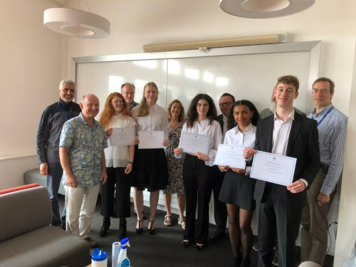 Undergraduate project prize winners 2023